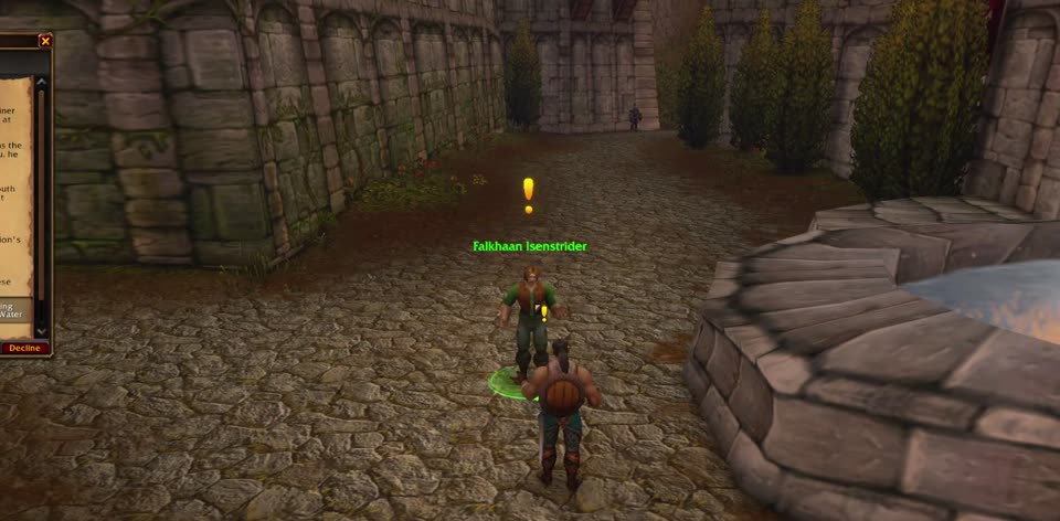 Falkhaan Isenstrider in Elwynn Forest, where you pick up this quest