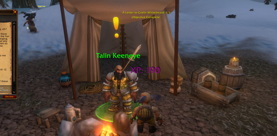 Talin Keeneye in Dun Morogh, where you pick up this quest