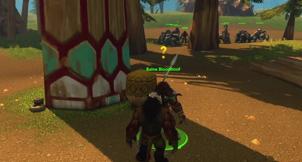 Baine Bloodhoof in Mulgore, where you turn in this quest