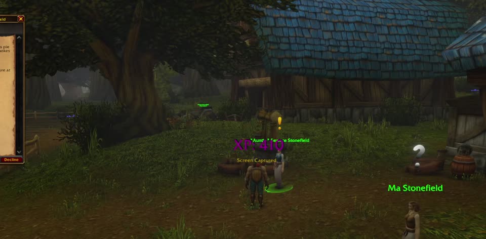 "Auntie" Bernice Stonefield in Elwynn Forest, where you turn in this quest